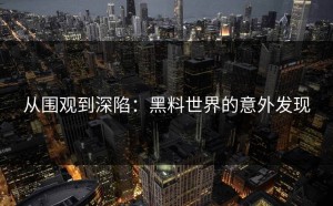 从围观到深陷：黑料世界的意外发现