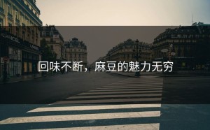 回味不断，麻豆的魅力无穷
