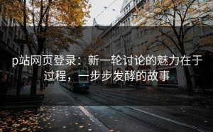 p站网页登录：新一轮讨论的魅力在于过程，一步步发酵的故事