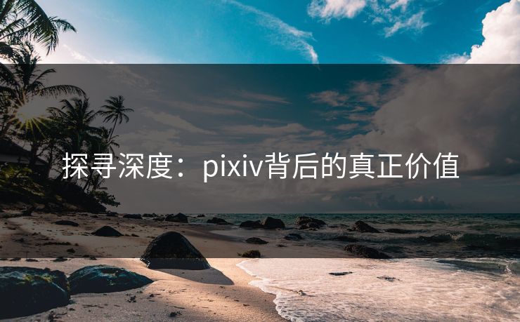 探寻深度：pixiv背后的真正价值
