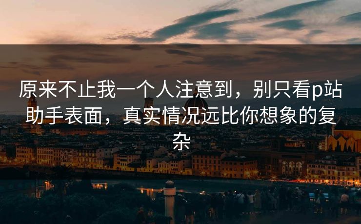 原来不止我一个人注意到，别只看p站助手表面，真实情况远比你想象的复杂